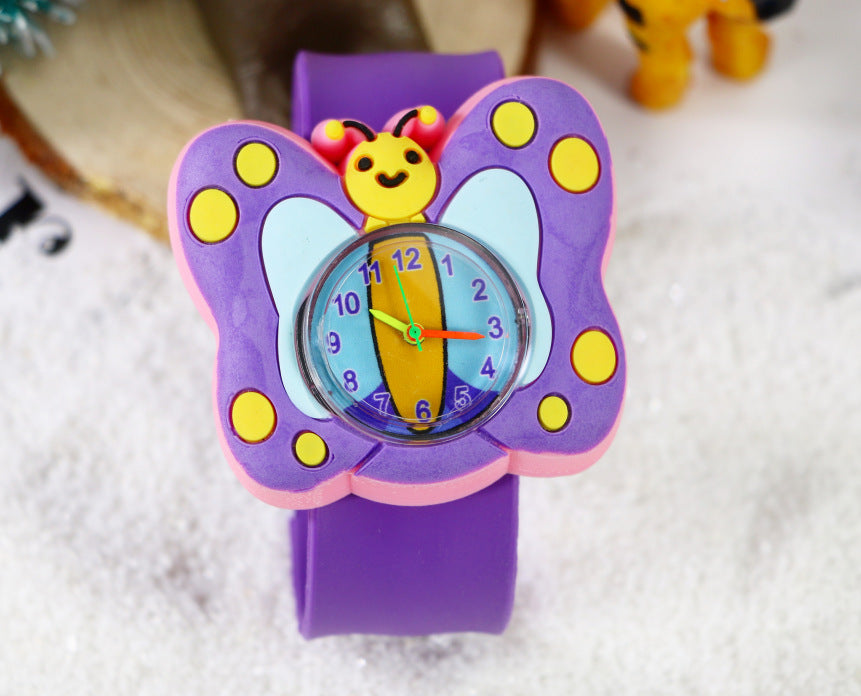 A08712-2Children's Watch Green Fashion Various Styles Quartz Watch Boys Girls Cartoon Pat Pat Pat Pat
