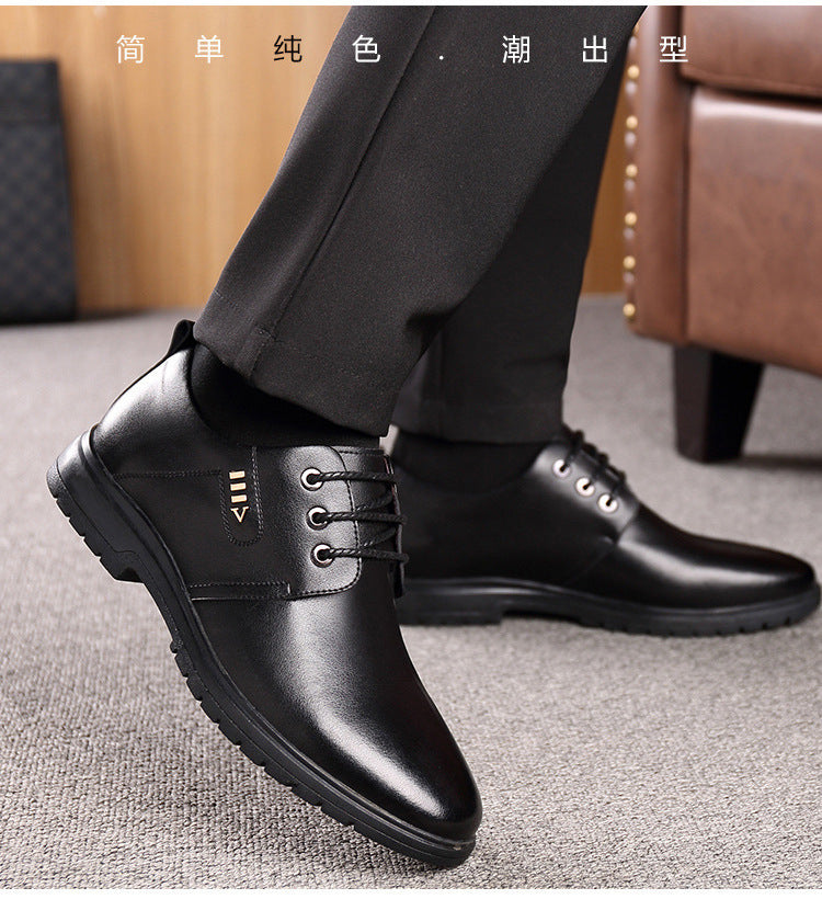 Men's Leather Shoes Business Casual Single Shoes Black Formal Work Shoes Wholesale Men's Casual Shoes Export Work Shoes