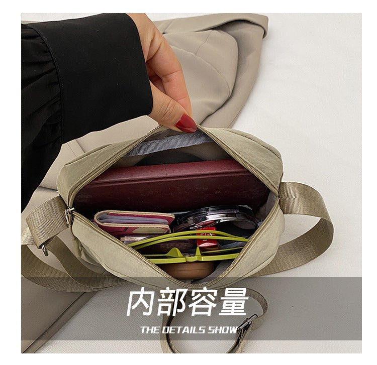 Casual texture niche design small square bag2025Spring New Fashionable Trendy Women's Single Shoulder Crossbody Bag