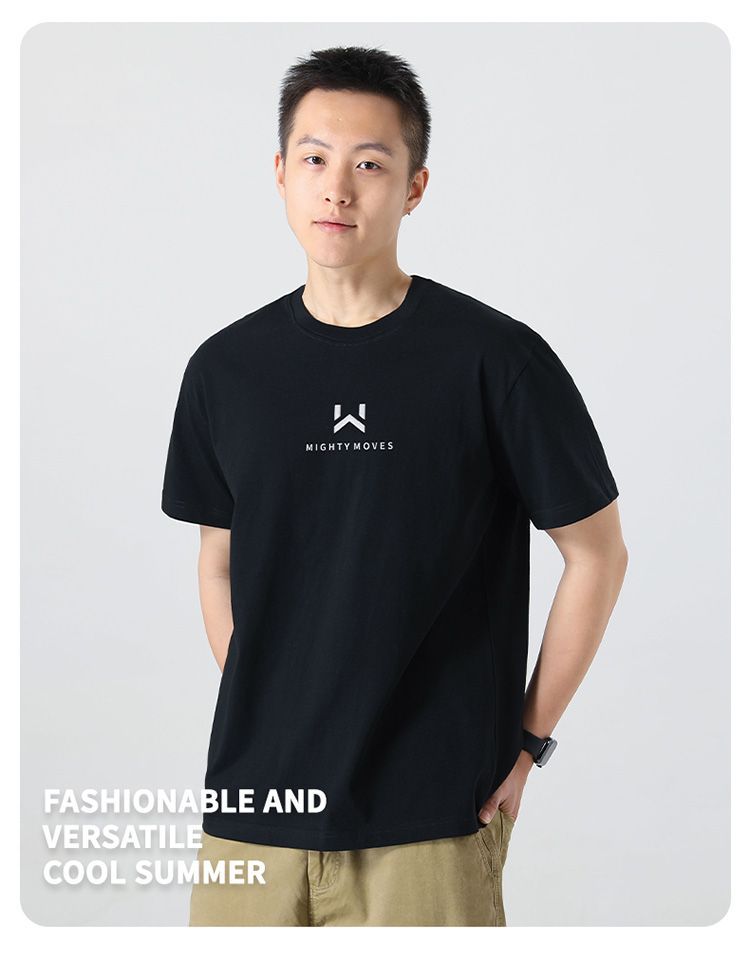 Printed cotton ice silk cool summer short sleeves T Men's American Style High Street Simple Loose Short Shirt t Couple Style