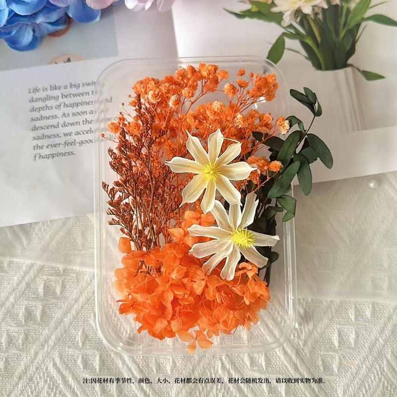 Dried Flowers Eternal Flowers Handmade Exquisite Material Kit Wreath Dried Flowers Trees Hydrangea Decoration Eternal Dried Flowers Material