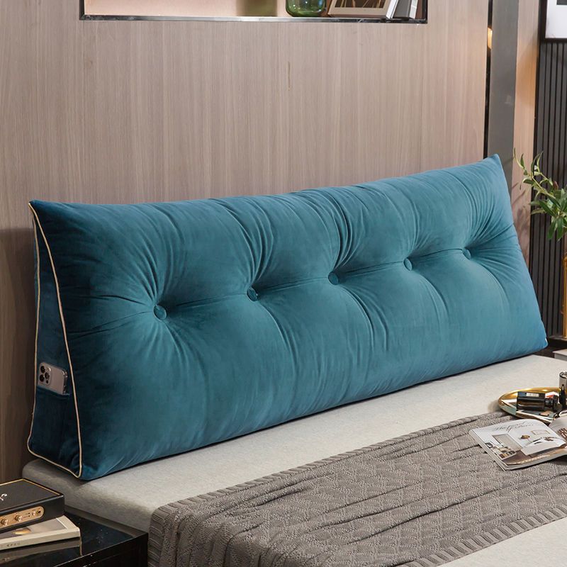 Triangular Bed Headrest Pillow Bed Cushion Double Backrest Soft Pack Waist Support Sofa Bedroom Plush Removable Washable Tatami
