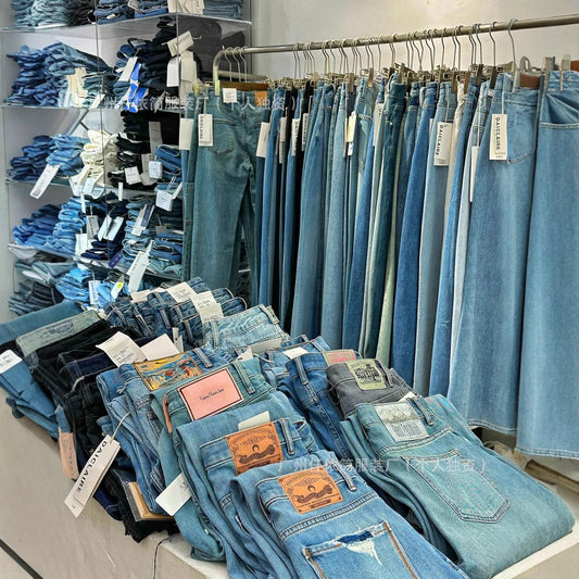 Xintang Jeans2025New Style Flared Versatile Petite High Waist Slim Fit Straight Leg Jeans Wholesale
