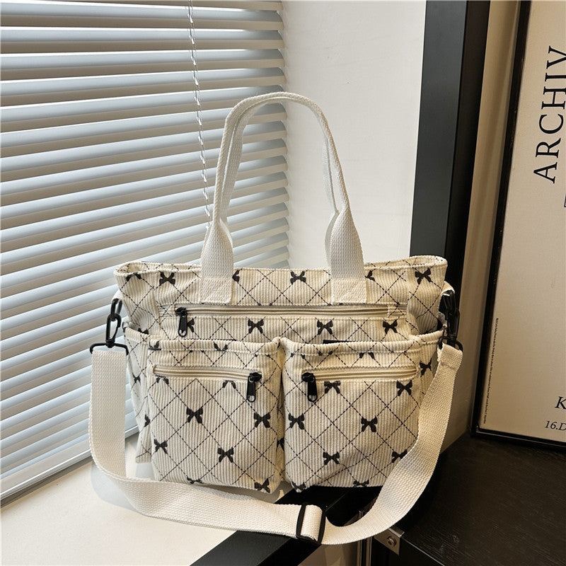 2025Summer New Simple Fashion Underarm Tote Bag This Year's Trendy Retro Commuter Shoulder Bag for Women