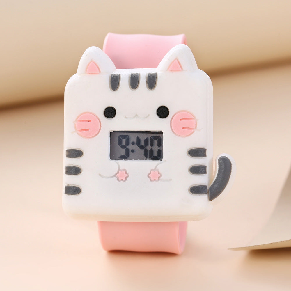 A08712-2Children's Watch Green Fashion Various Styles Quartz Watch Boys Girls Cartoon Pat Pat Pat Pat
