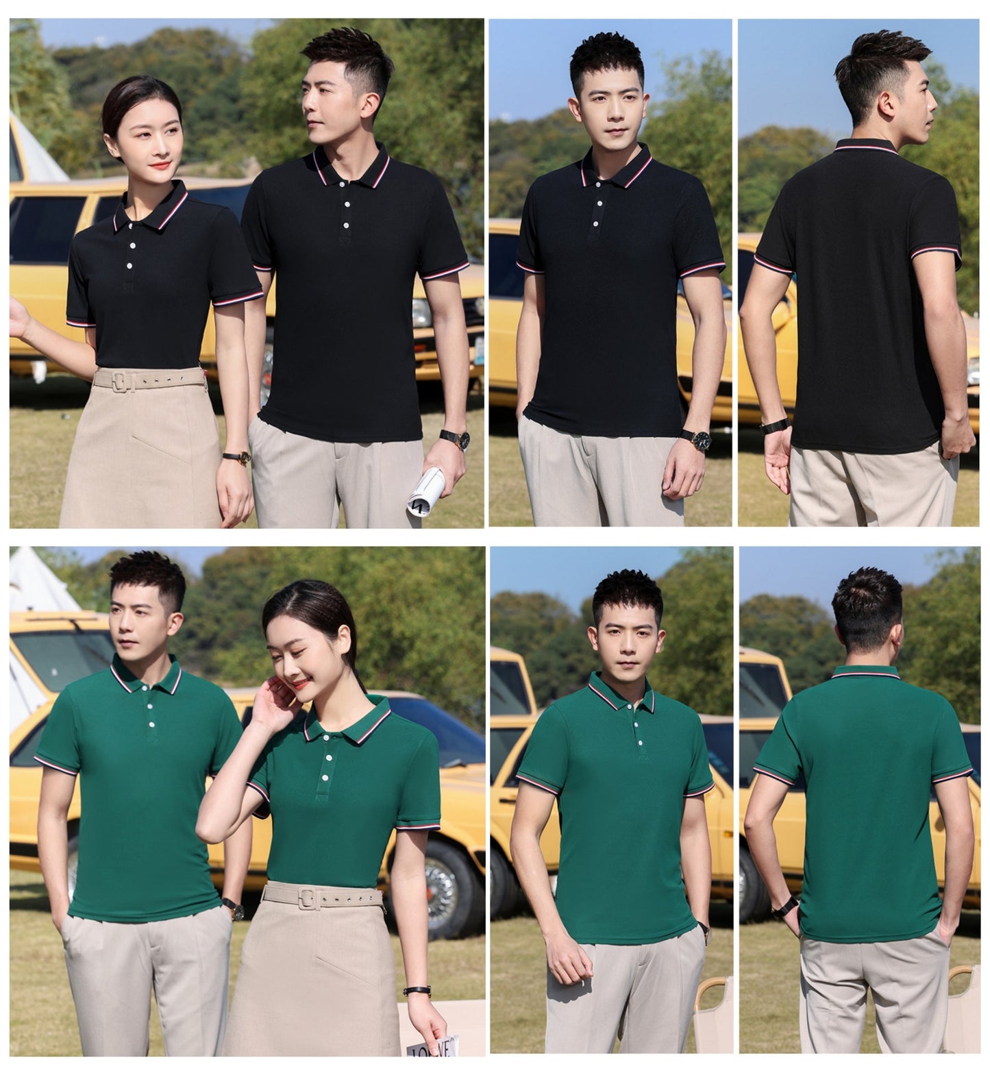 Short Sleeve polo Men's Summer Workwear Turn-down Collar Printed Work Shirt logo Patterned Advertising Shirt for Men polo Shirt