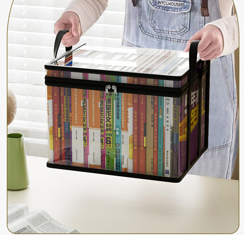 Manufacturer Direct Transparent Dustproof Book Bag Home Large Capacity Textbook Storage Bag Back-to-School Season Book Bag Transparent Dustproof http://detail.1688.com/offer/962604490167.html