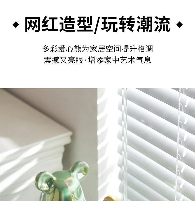 Chinese Style Violent Bear Ornament High-end Ceramic Living Room Entrance TV Cabinet Wine Cabinet Money Box Home Decoration Gift