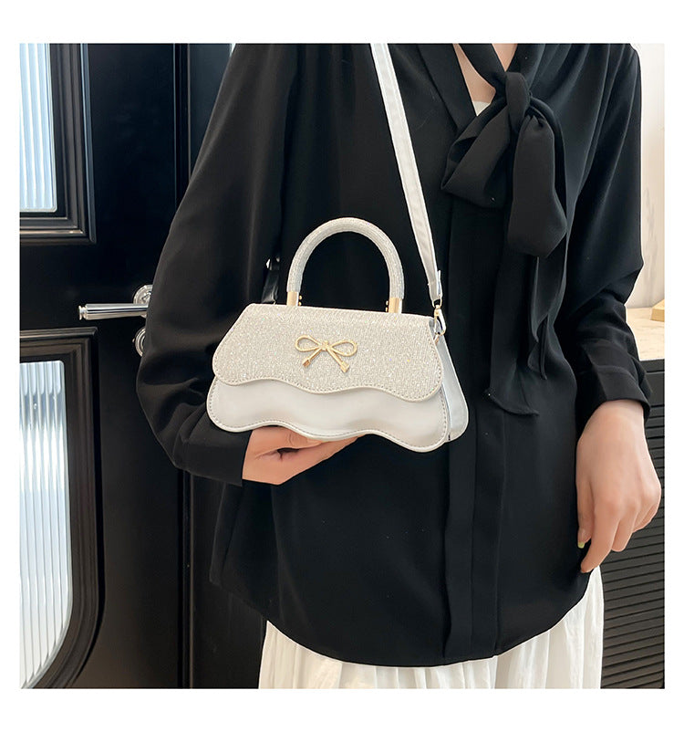 Fashion Trend Casual Simple Texture Baguette Bag2025Summer new style women's personalized shoulder crossbody bag