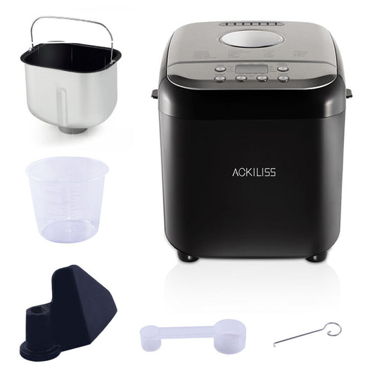 Cross-Border Hot Selling EU UK Household Multifunctional Intelligent Fully Automatic Dough Kneading Fermentation Baking Cake Machine Bread Machine