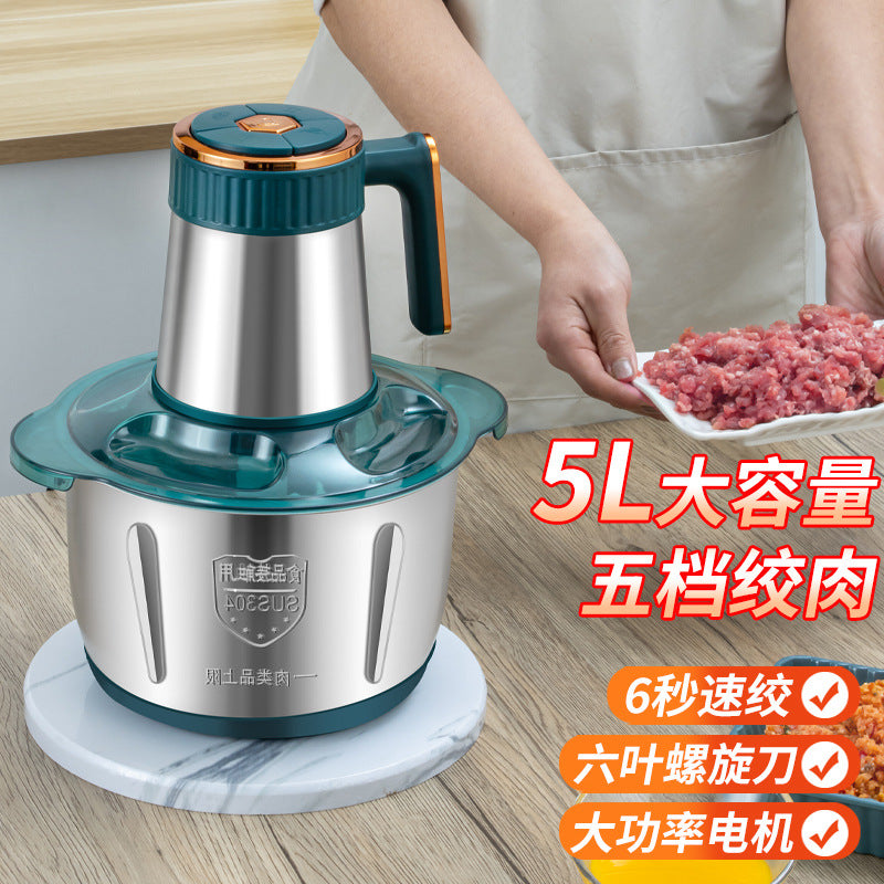 Manufacturer Wholesale Household Meat Grinder Kitchen High-Power Meat Mincer Electric Meat Chopper Garlic Paste Blender Food Processor