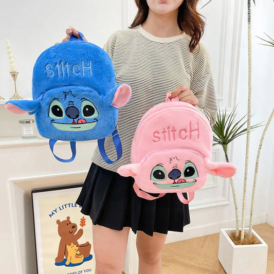 New Stitch Plush Toy Double-Back Cute Children's Large Capacity Backpack for Outings http://detail.1688.com/offer/957031023505.html
