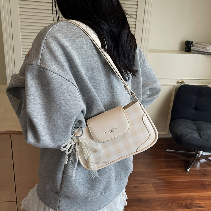 Cross-border high-end trendy underarm bag small square bag for women2025New Handbag Trendy Fashion Versatile Shoulder Bag