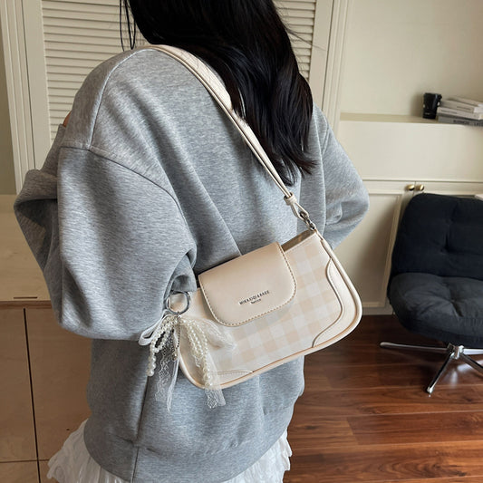Cross-border high-end trendy underarm bag small square bag for women2025New Handbag Trendy Fashion Versatile Shoulder Bag