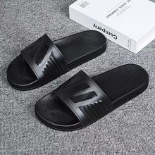 Men's Three-Stripe Slippers2024New Korean Style Outdoor Indoor Home Bathroom Non-Slip Beach Sandals