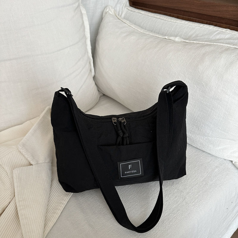 2025New Spring Large Capacity Single Shoulder Crossbody Retro Simple Ruiying Commuter Women's Bag Fashion Casual Tote Bag