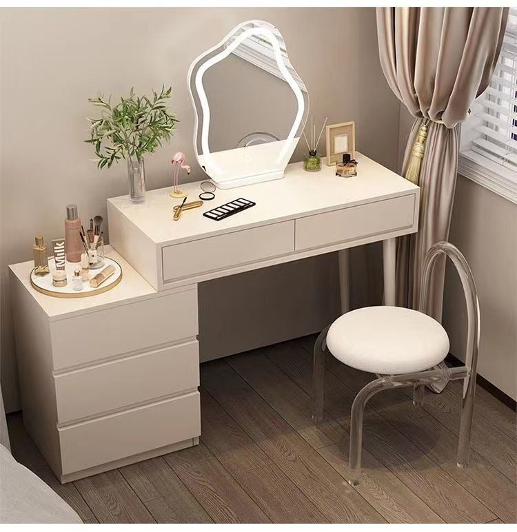 High-Value Cloud Makeup Mirror Desktop LED Desktop Bedroom with Light Internet Celebrity Dressing Mirror Dressing Table Internet Celebrity Mirror