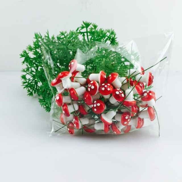 Simulation Plant 60A pack of colorful small mushrooms Special Offer Foam Mushroom Micro Landscape Potted Plant Accessories Ornaments