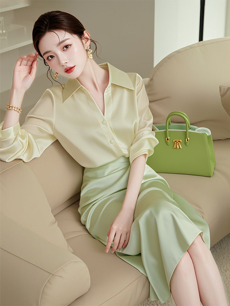 Early Autumn Matching Set Autumn Outfit Elegant Little Chanel Style2025New high-end fashion skirt set for women