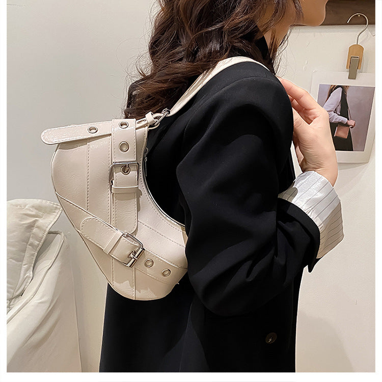 Women's Bag2025New Bag Niche Texture Baguette Bag Retro Underarm Bag Versatile ins Trendy Single Shoulder Crossbody Bag