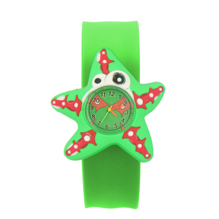 Children's Watch Cartoon Pat Watch Kindergarten Elementary School Silicone Toy Pat Circle Anime Peppa Pig Electronic Watch