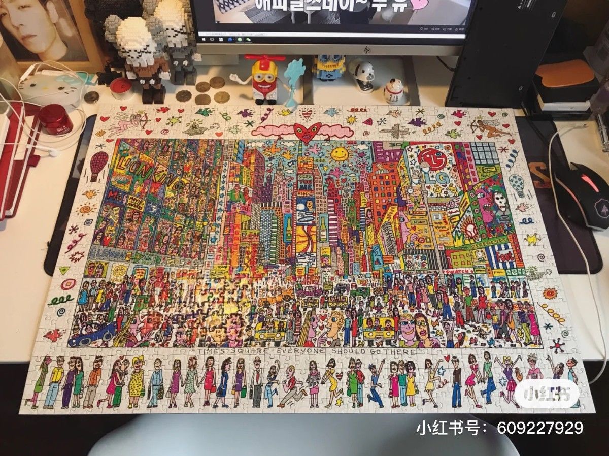It is said that only20%People can put it together in one go And you? Times Square Puzzle1000Piece0.9kg