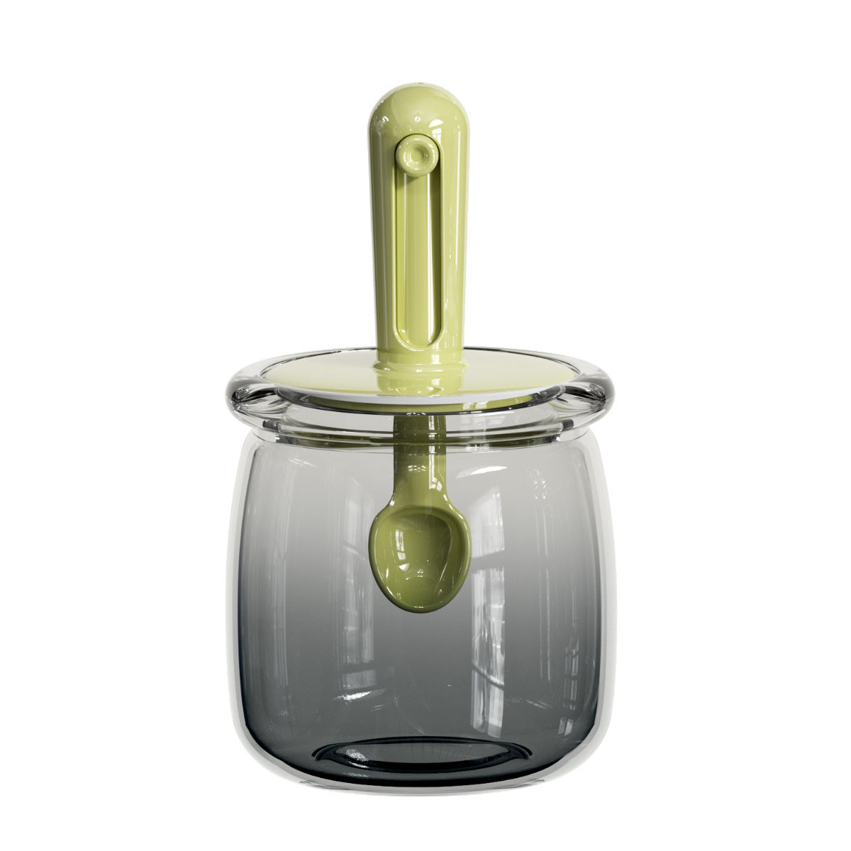 Adjustable Glass Seasoning Bottle Sealed Integrated Moisture-Proof Kitchen Seasoning Bottle Household MSG Salt Jar Set