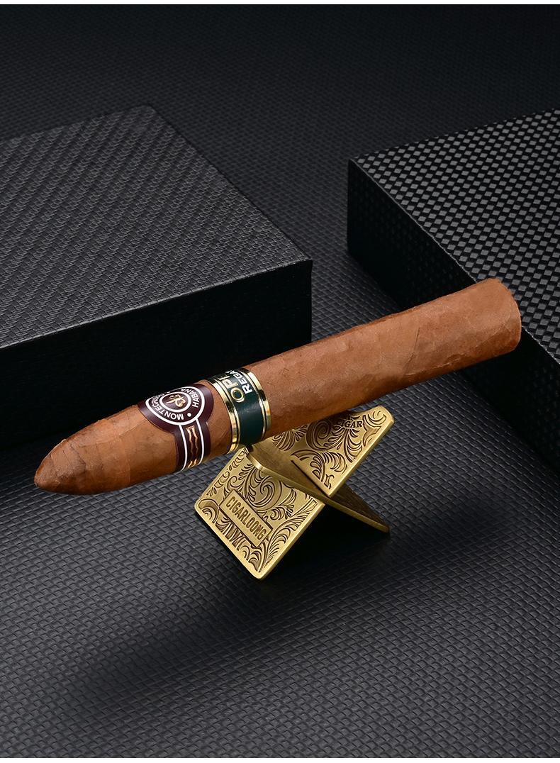 Dragon Eggplant （CIGARLOONG） Cigar Holder Lightweight Cross Portable Stainless Steel Folding Open and Close Holder