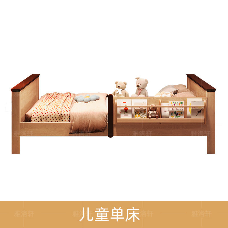 Children's Bed with Integrated Bunk, Space-Saving Bed with Guardrail, Double Tatami, Girl's Treehouse Princess1.35Bunk bed