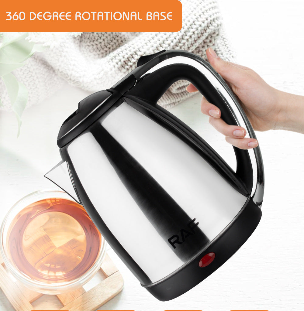 European Standard Cross-Border Tea Set Electric Kettle Stainless Steel Insulated Electric Kettle Tea Set Tray