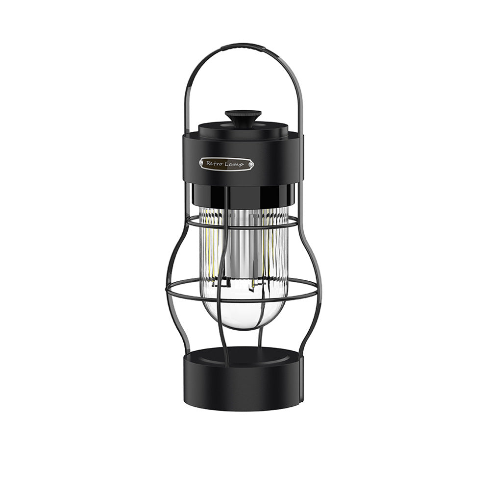 New Outdoor Camping Lantern Camping Light Camping Atmosphere Light Rechargeable Lighting Portable Retro Lantern Tent Camp Light