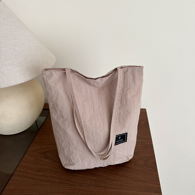 Foreign Trade New Solid Color Women's Bag Wholesale Large Capacity Women's Shoulder Bag Crossbody Bag ins Fashionable Versatile Commuter Bag