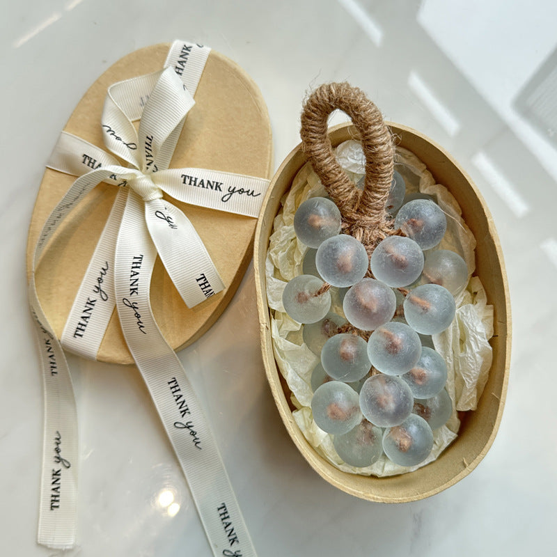 Crystal Grape Whole Bunch Soap Finished Product Simulation Soap Aromatherapy Soap Handmade Soap Gift Bath Bathroom Ornament Hanging Decoration