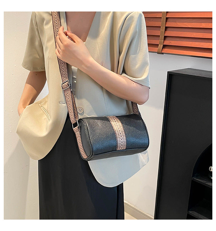 Genuine Leather Fashion Large Capacity Women's Bag2023New Top Layer Cowhide European and American Retro Casual Bag Trendy Single Shoulder Crossbody Bag