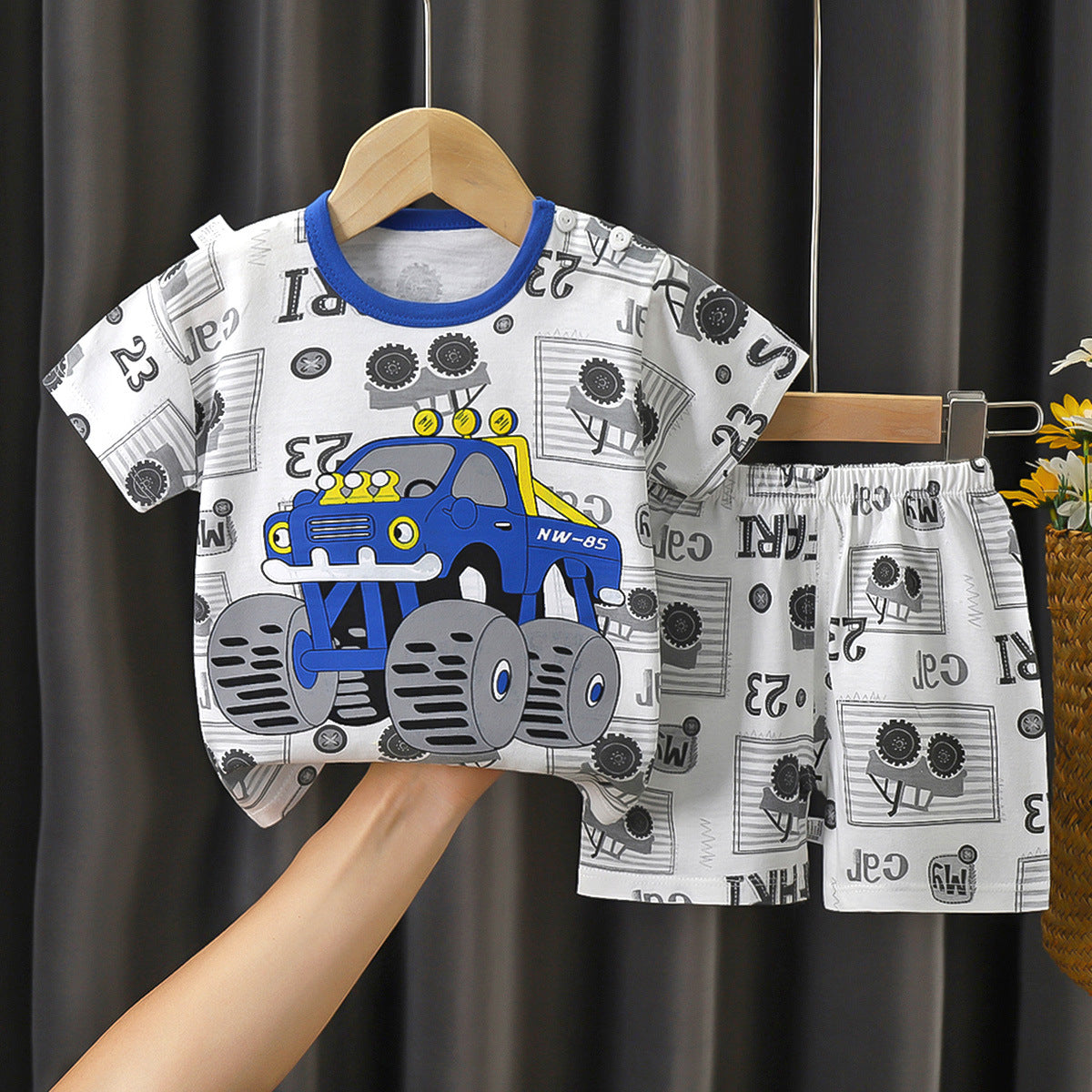 Children's Summer Short Sleeve Set a Cotton-like Boys' and Girls' Clothing t T-shirt Baby Summer Clothing2025Children's Clothing