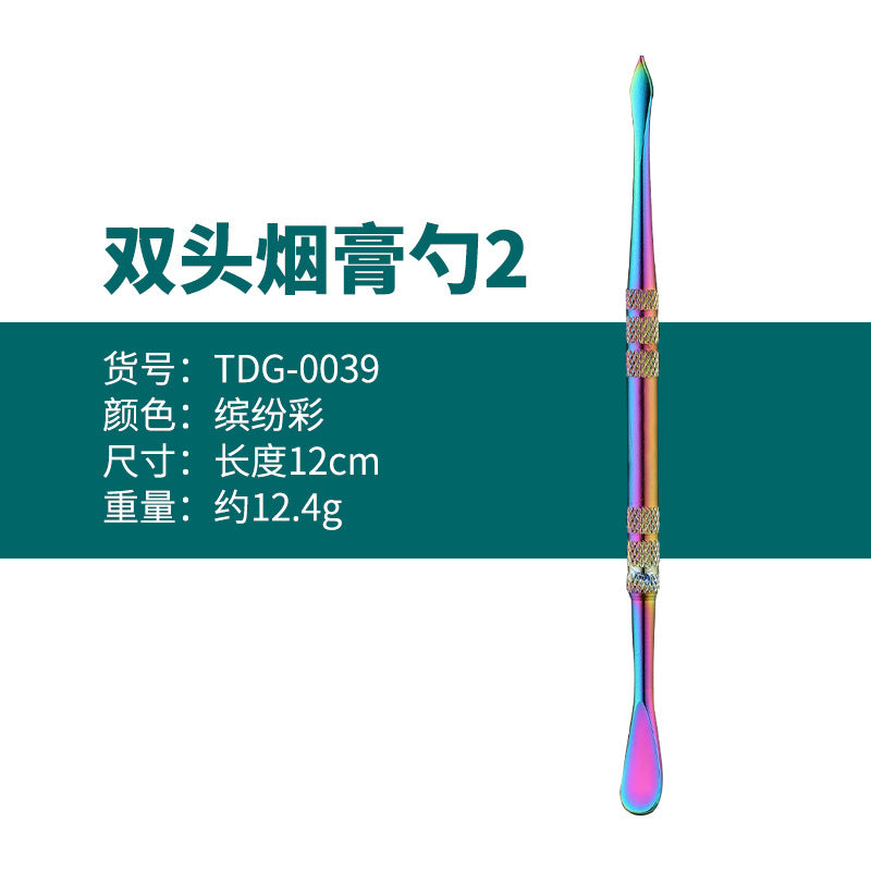 Manufacturer Wholesale Stainless Steel Tobacco Spoon Set Cleaning Pipe Tools Carving Tools Tobacco Spoon Tools Cross-Border In Stock