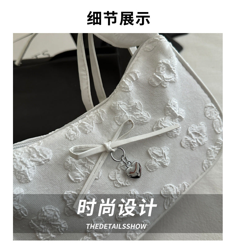 French Niche Bag for Women2025Summer New Fashion ins Sweet Cool Girl Versatile Fashion Single Shoulder Bag Underarm Bag