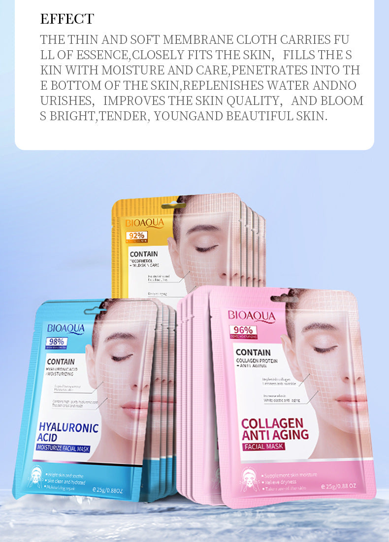 Full English Mask25gBIOAOUA Hyaluronic Acid Hydrating Collagen Retinol Moisturizing Cross-Border Wholesale