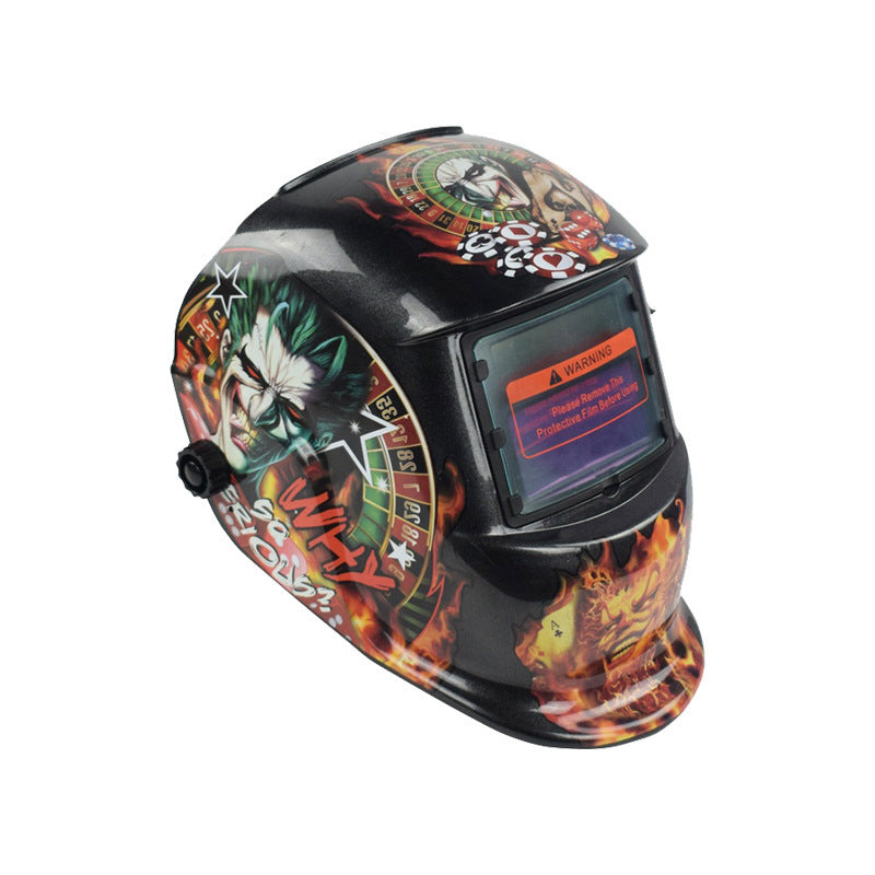 107Solar Automatic Dimming Welding Protective Mask Head-mounted Argon Arc Welding LCD Welder Mask