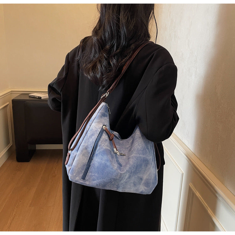 Melard Women's Bag2025New Crossbody Bag Winter Versatile High-End Feel Shoulder Bag Large Capacity Tote Bag