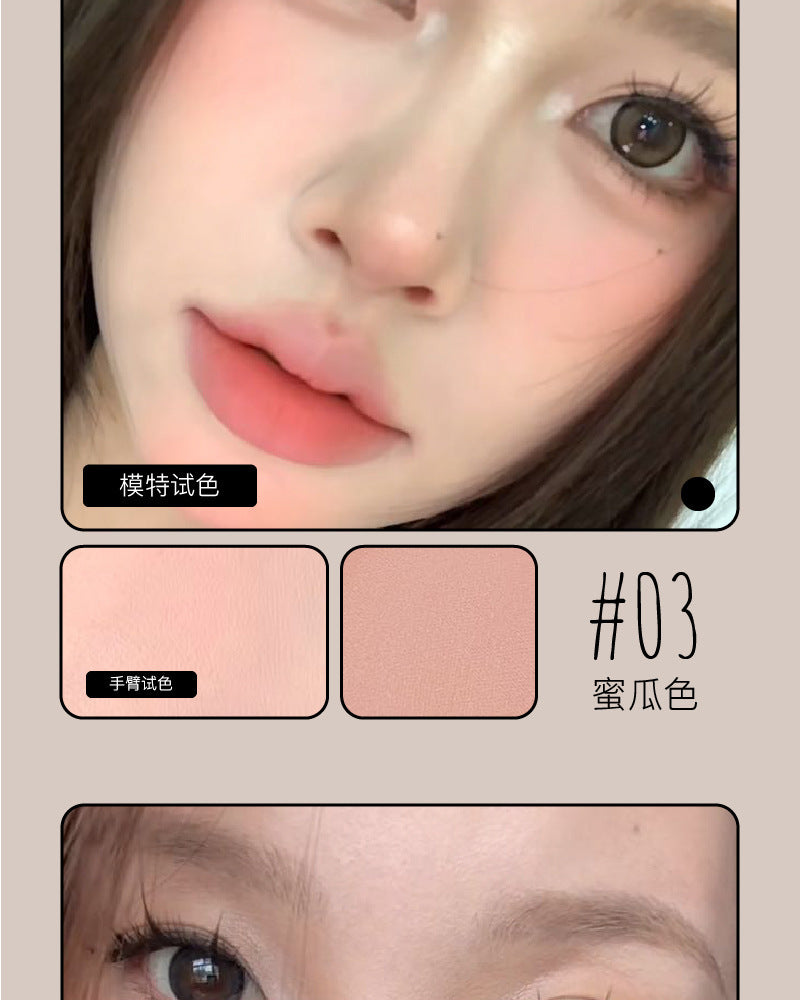 Toot Dodo Light Feather Filter Shadow Soft Mist Blush Low Saturation Facial Contouring Brightening Whitening Rouge for Beginners T854