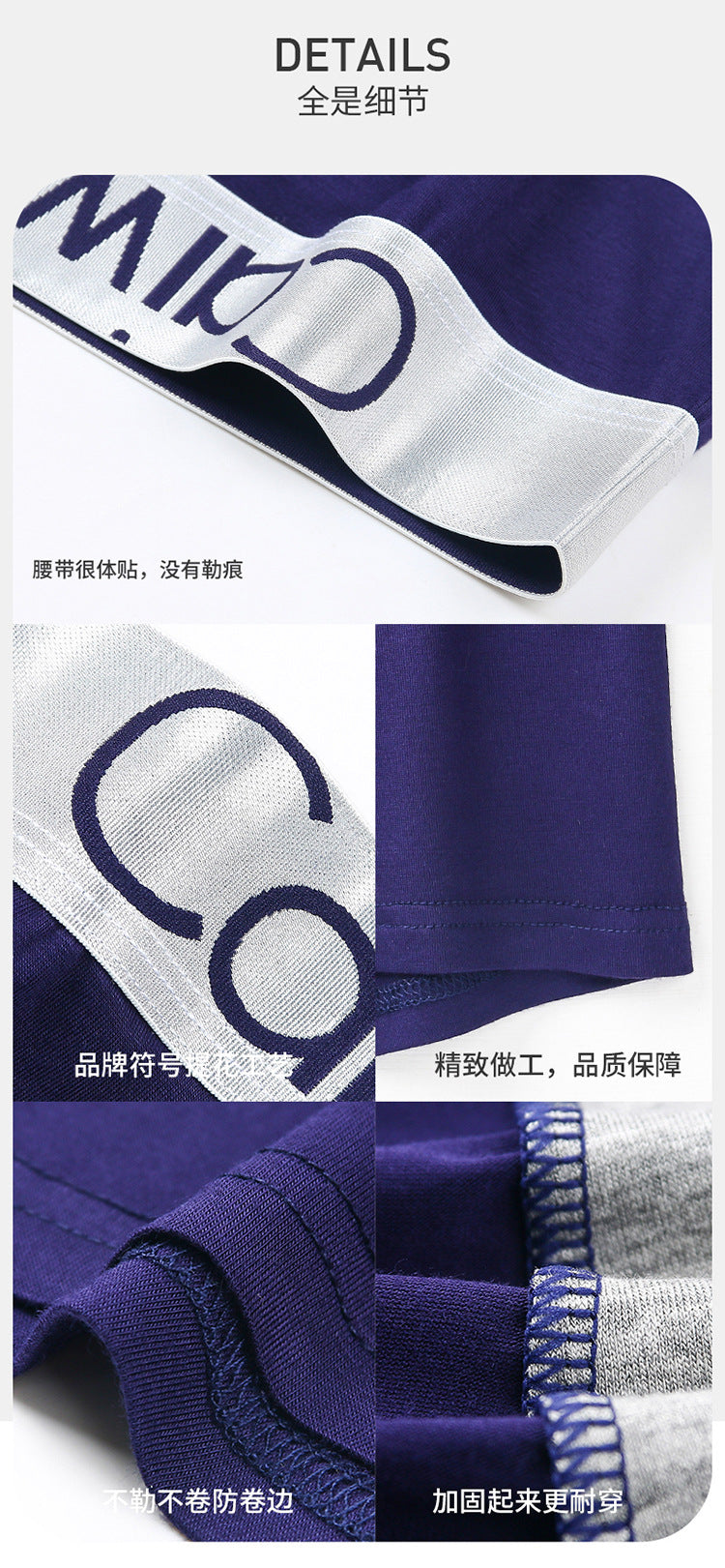 Men's Underwear Modal Cotton Crotch Large Size Boxer Briefs Antibacterial Breathable Underpants Four-Corner Briefs Gift Box Set http://detail.1688.com/offer/840039327825.html