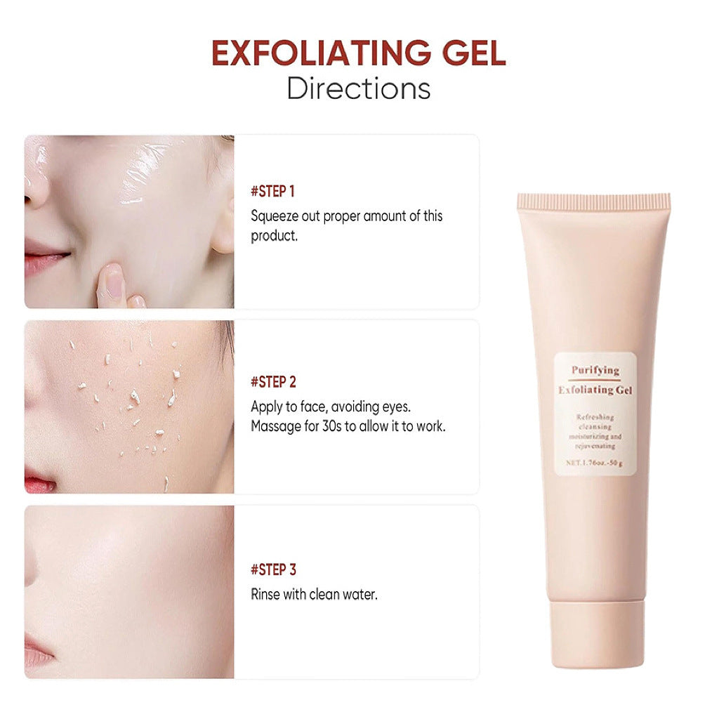 Cross-Border Hot-Selling Exfoliating Gel Cleanser Face Body Lotion Skin Scrub Cleansing Care Dead Skin Removal Gel