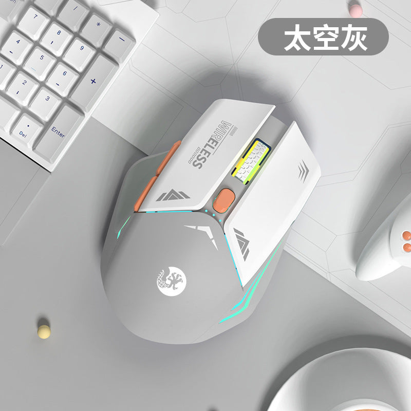 E-Sports Wireless Bluetooth Mouse Silent Silent Mechanical Gaming Rechargeable Laptop Office Mouse Wholesale