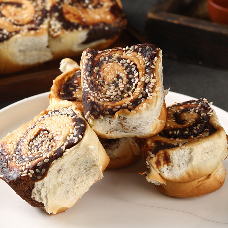 Wholesale Red Bean Paste Bread Breakfast Tear Bread Traditional Snacks Pastries