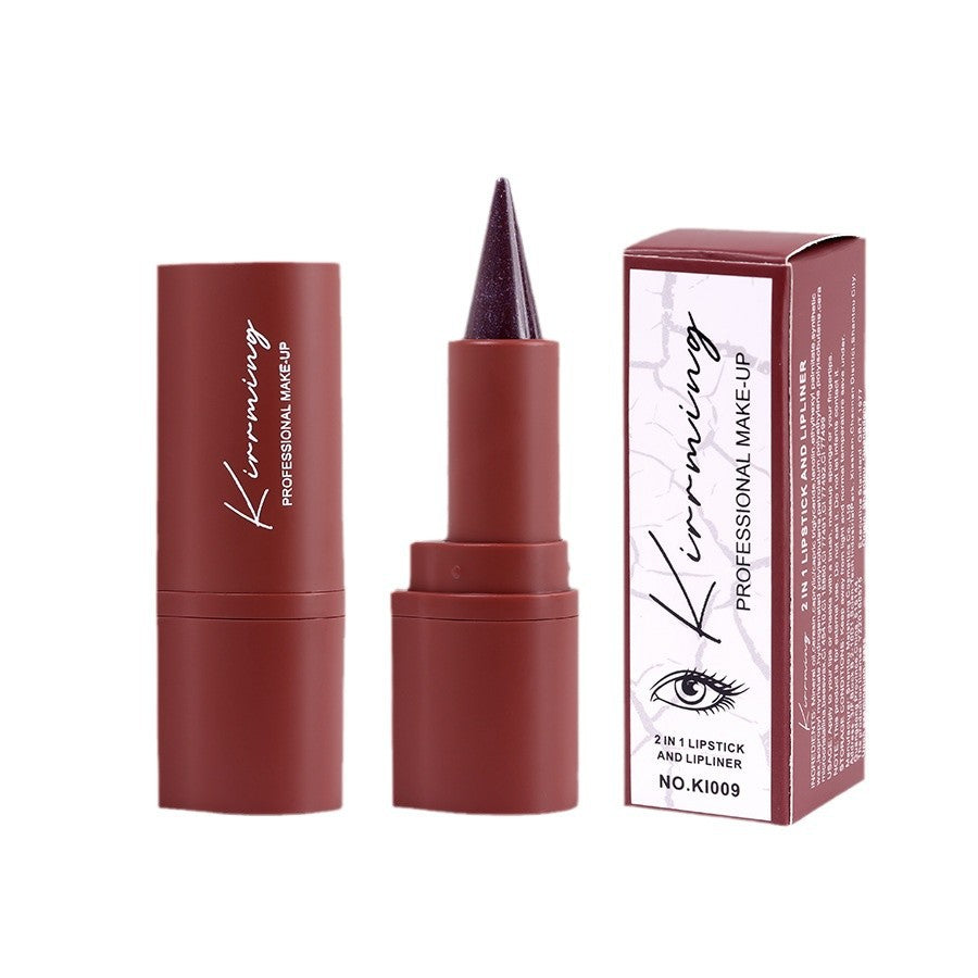 Cross-border Exclusive Hot-Selling Items KIRRMING 2-in-1 Eyeliner Lipstick 4Waterproof Long-lasting Matte Eyeliner