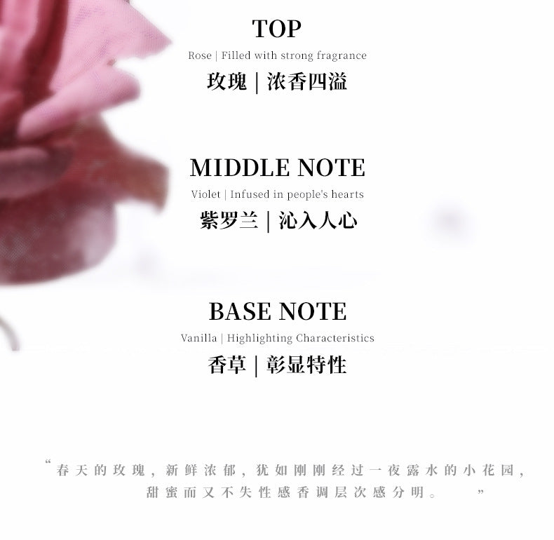 AOJN Secret Perfume Violet Whisper Garden Girl Natural Long-lasting Light Fresh Woody Fragrance