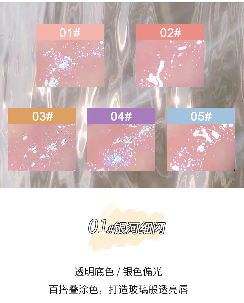 Gege bear Gogo Bear Bowknot Radiant Lip Gloss Hydrating Moisturizing Nourishing Lip Line Reducing Jar Lip Oil