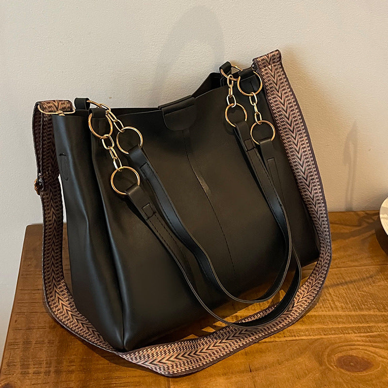 Women's two-piece large capacity bag set2024New Fashion Commuting Handbag Simple Casual Shoulder Tote Bag for Women