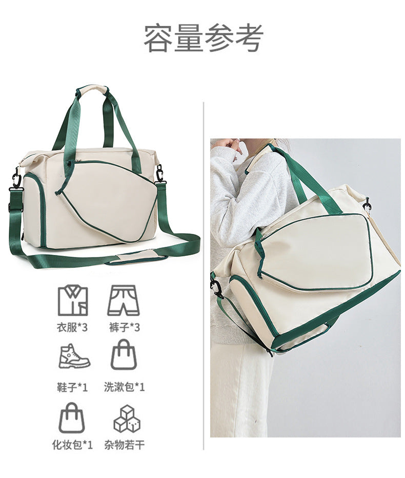 Cross-border New Trendy Sports Gym Bag Large Capacity Casual Fashion Travel Bag Water-resistant Commuter Crossbody Bag for Women